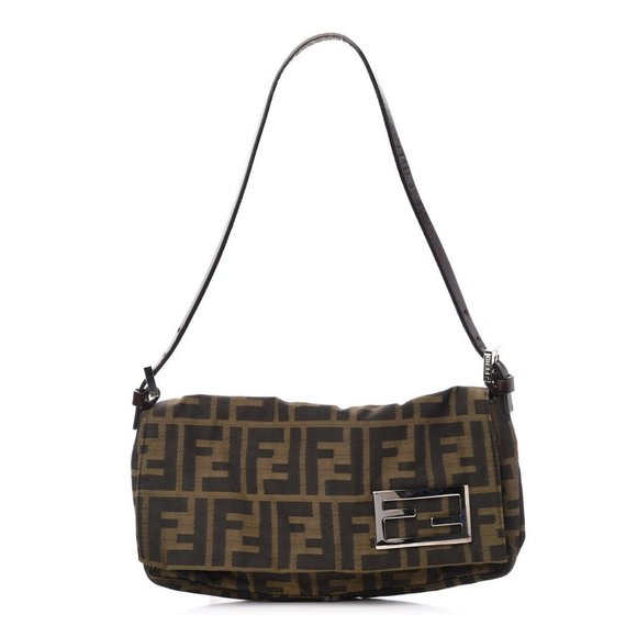 N-12. Fendi Baguette Handbag Bag Brown